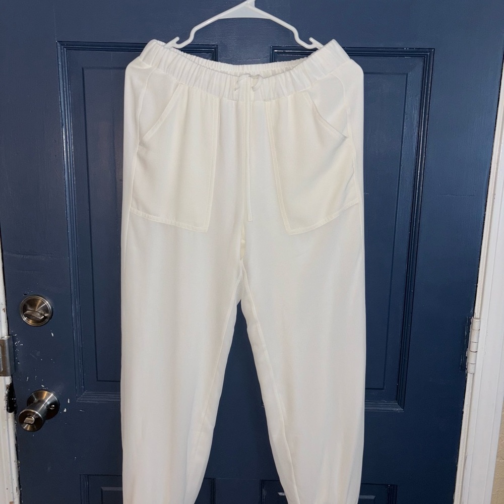 Elegant White Jogger Pants